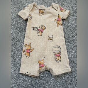 Disney Winnie the Pooh Beige Kids Bodysuit